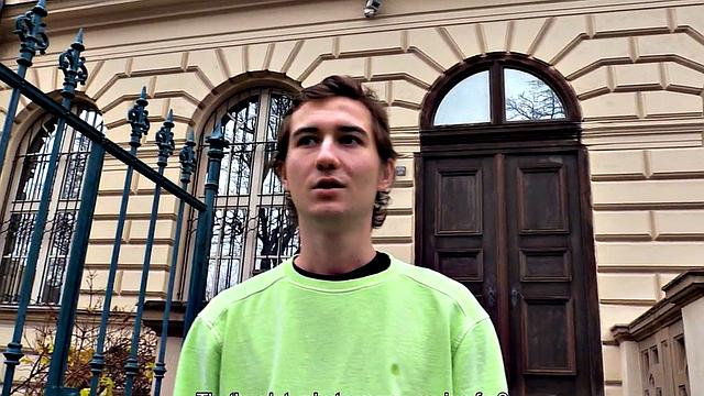 Euro twinkpicked up for POV BJ till cum in mouth