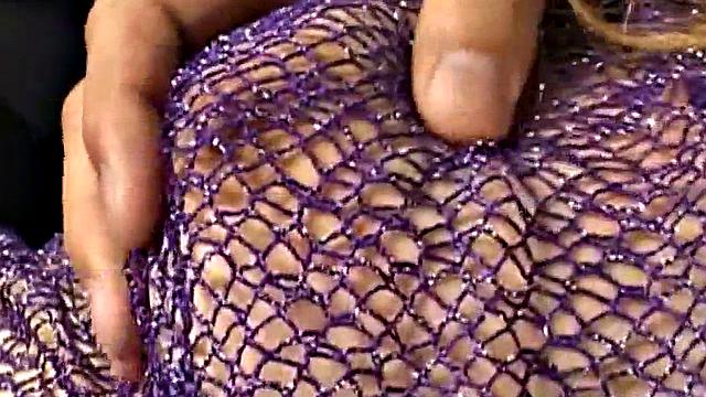 Busty Japanese babe creampied in trio