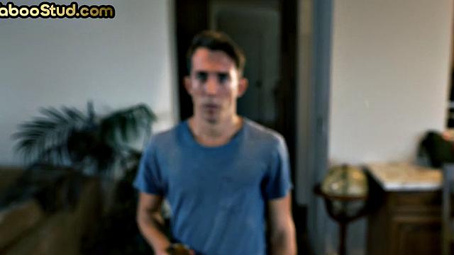 Muscled DILF fucks stepnephew's asshole while home alone