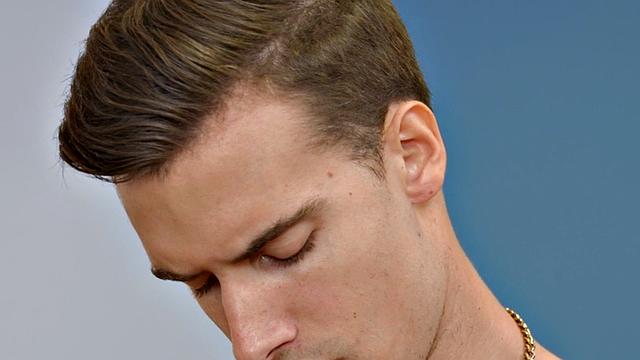 Eager amateur tattooed jock jerks and cums in solo