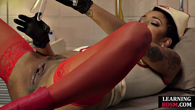 Sexy uniform dominates lucky guy