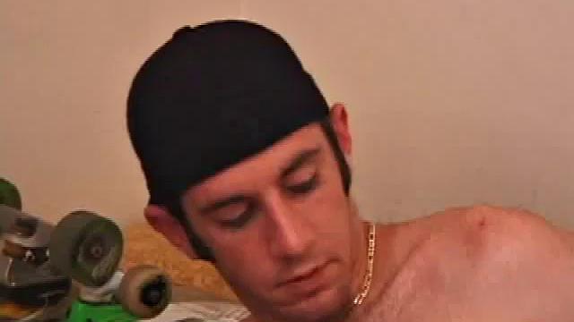This scene is packed full of skater boy action. Torque and Tag, hot from an afternoon of skating, come inside to see if they can generate a little heat of their own. Torque is quickly naked and heads right to Tag's stiff dick.