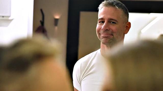 Cute tiny lez babe assfingered and pussylicked in threesome