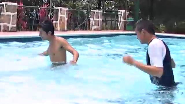 There is nothing better than getting naked and having sex in the pool, Alfonso and Ferdynan quickly slip out of their swim trunks and go for the cock.