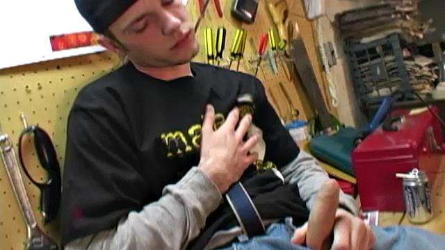 Meet 19 year old Cody Ashland, a young masculine hottie if ever there was one. In fact, he works as an auto mechanic, and loves fixing up cars. Cody is bisexual, but recently decided he prefers guys.