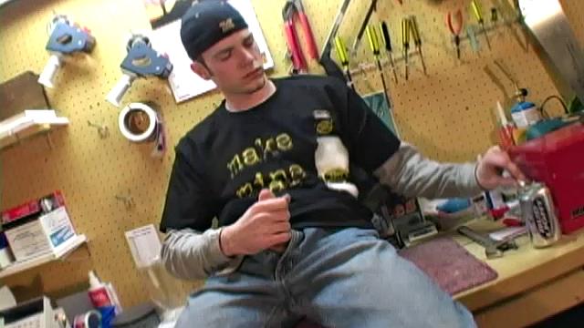 Meet 19 year old Cody Ashland, a young masculine hottie if ever there was one. In fact, he works as an auto mechanic, and loves fixing up cars. Cody is bisexual, but recently decided he prefers guys.