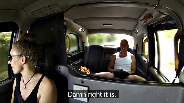 Cabbie Fucks like a pro on Taxi Bonnet in high heels & takes it deep in the ass