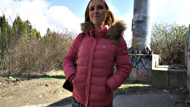 Cutie blonde fucked by agent for money POV