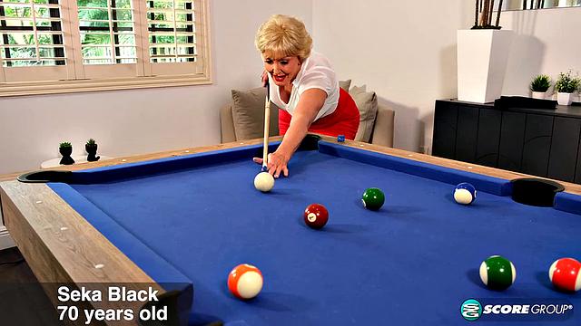 70-year-old Seka shows off her expertise with cock and balls