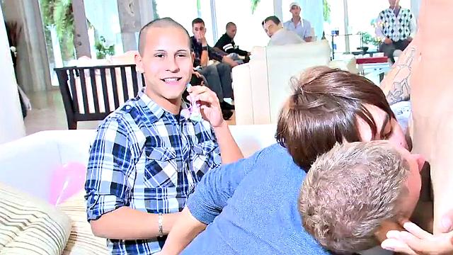 Private bachelor party with stripper