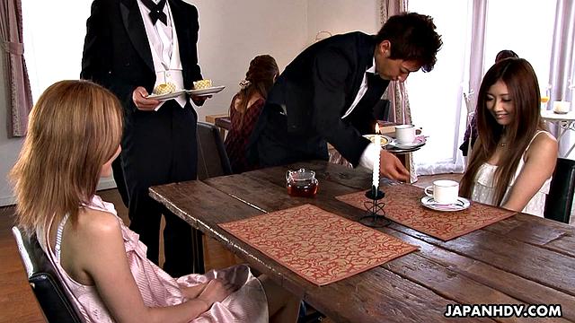 Uta Kohaku licked and filled with cum