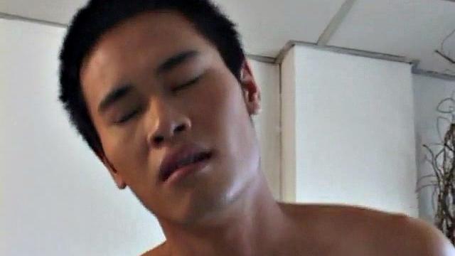 Skinny Asian doggyfucked by lover