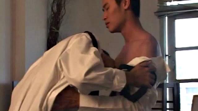 Skinny Asian doggyfucked by lover