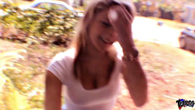 Horny Blonde Exercises