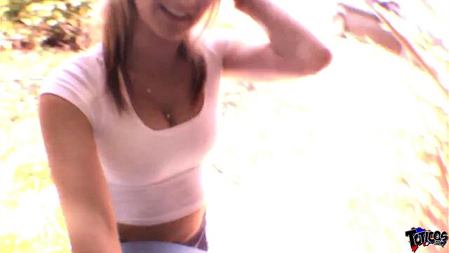 Horny Blonde Exercises