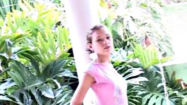 Sexy teen strips off and fingers herself