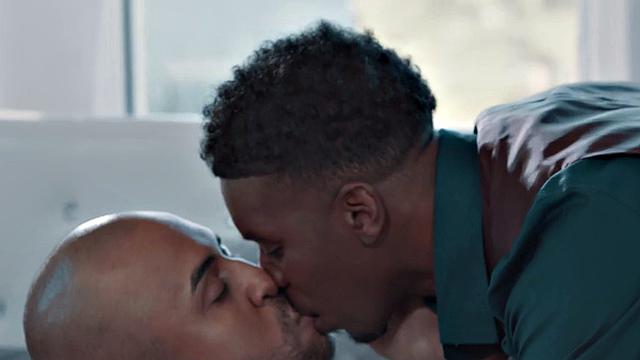 Wild black bottom loves anal on big black cock