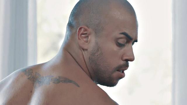 Wild black bottom loves anal on big black cock