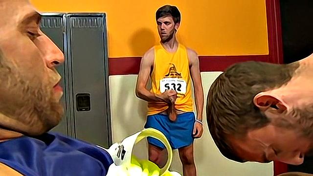 Дикая вечеринка с членами в раздевалке - Дэвид Энтони и Майк Гайт