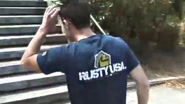 Skater Lex Jerks Off