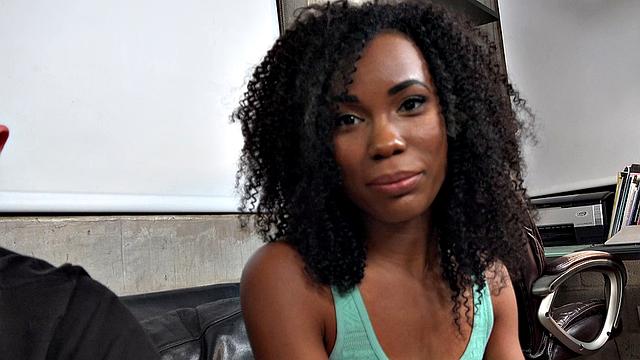 Hot New Ebony Teen with Big Natural Tits First Sex Scene