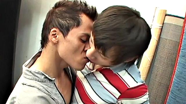 Skinny Spanish twink in uniform drilled on work by BF