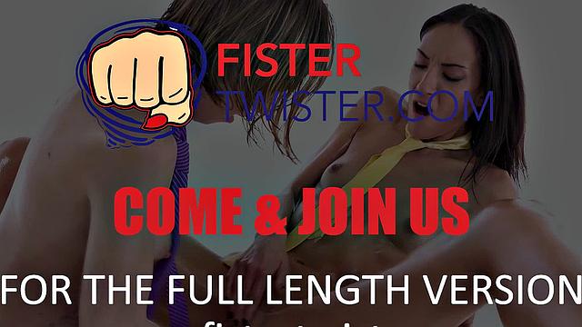 Fistertwister - Miky Love gets her pussy fisted
