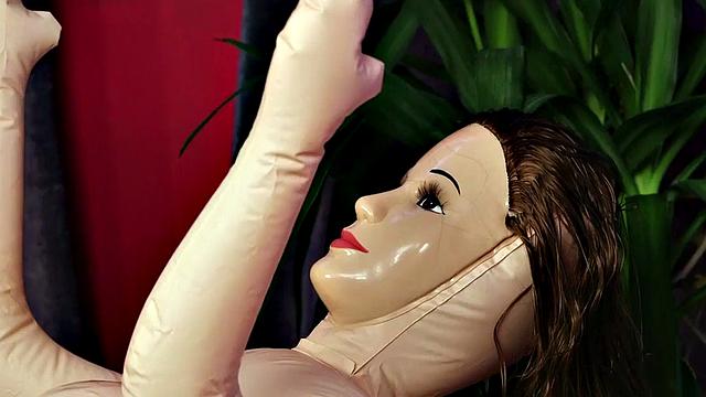 CFNM femdom MILFS teasing sex doll after caught him