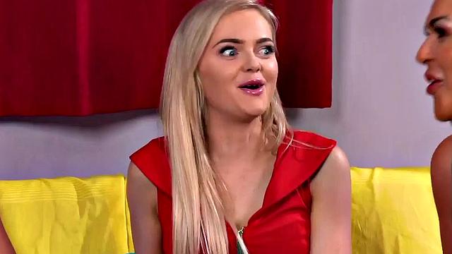 Brit CFNM Dommes suck in this kinky interracial group