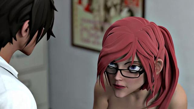 HENTAI SEX SCHOOL - Busty Hentai Teacher Shows Class Techniques With Horny Students! CREAMPIE