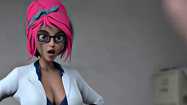 HENTAI SEX SCHOOL - Busty Hentai Teacher Shows Class Techniques With Horny Students! CREAMPIE