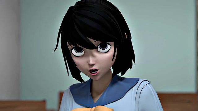 HENTAI SEX SCHOOL - Busty Hentai Teacher Shows Class Techniques With Horny Students! CREAMPIE