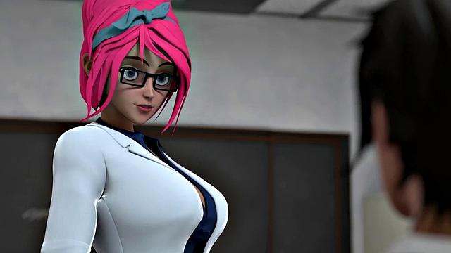 HENTAI SEX SCHOOL - Busty Hentai Teacher Shows Class Techniques With Horny Students! CREAMPIE