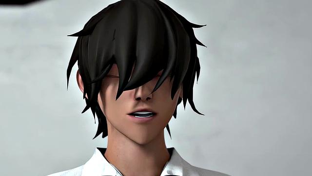 Сиськастая аниме-преподша учит студентов делать правильный кремпай