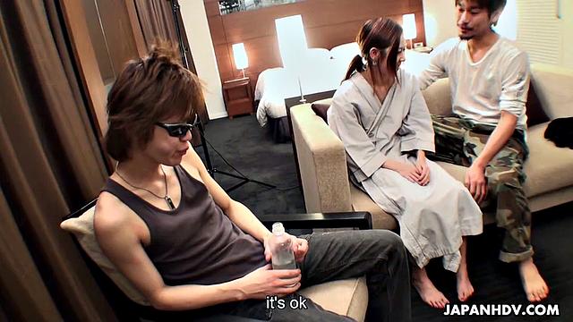 Miki fucked in front of for the money