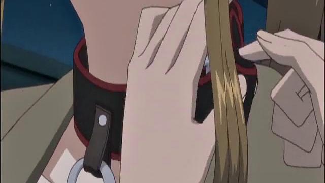 Sexy Big Tit Slave Walks On A Leash Outdoors