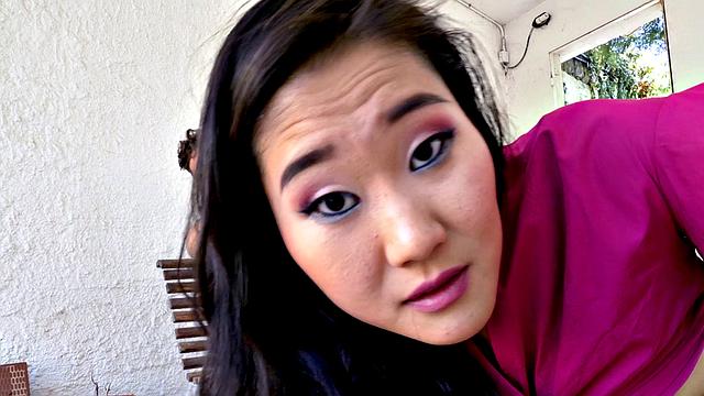 Watch this bald-headed Spanish amateur take a sloppy BJ in her thong and skirt