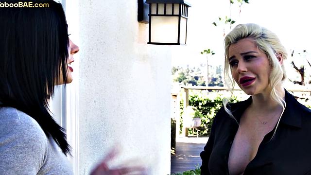 21yo babysitter fuck in taboo 3way while licking MILF