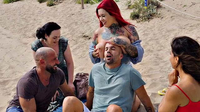 Big-titted nympho double penetrated