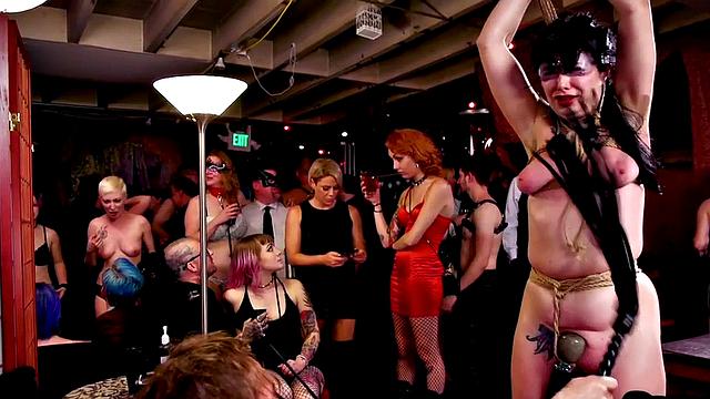 BDSM females whipped and spanked by kinky master