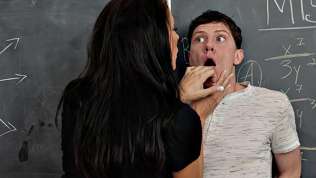 Sexy professor Reagan Foxx will grade on how well he fucks!!!