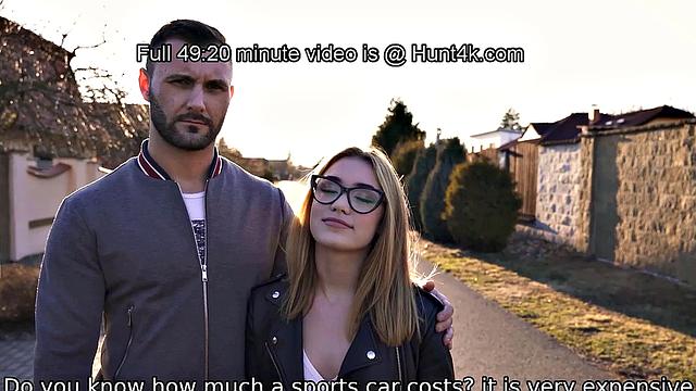 чешская брюнетка сдает жопу на pov и изменяет парню