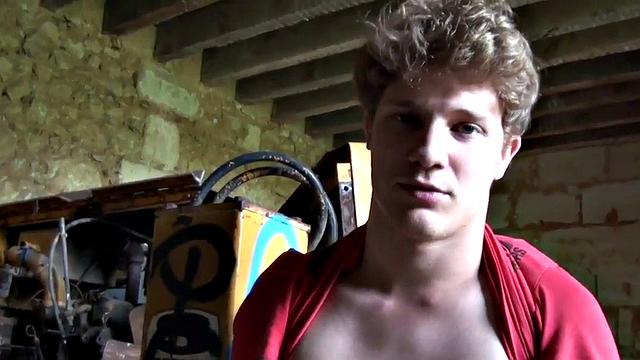 Cocksucking stud assfucked by top after wet blowjob