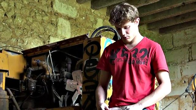 Cocksucking stud assfucked by top after wet blowjob