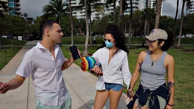 Redhead ebony babe fucked by big dick in wet pussy hole