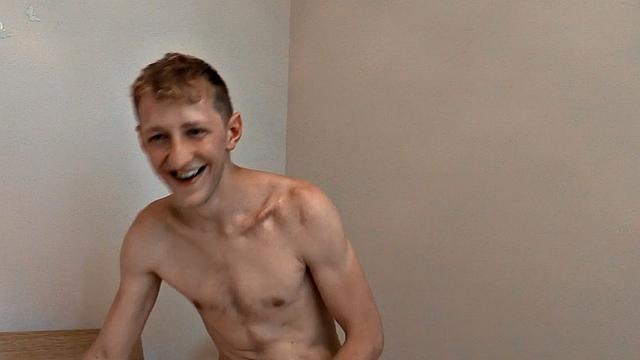 Blond twink from Europe goes gay with top for money