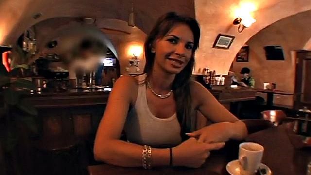 Public toilet babe POV drilled in pussy after cocksucking