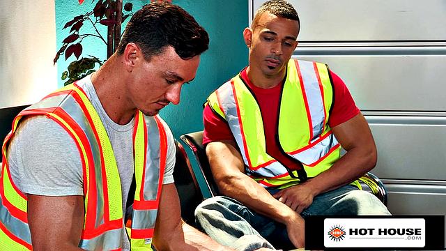 HotHouse - Cade Maddox Shoves His Massive Cock Into Black Hunks Tight Ass