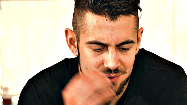 Kinky tattooed redhead babe enjoys a hardcore threesome with a lucky guy and his girlfriend