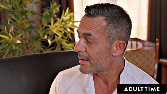 ADULT TIME - Hot Babysitter Angelika Grays Anal Lover Offers Her Ass To Mature Boss As Extra